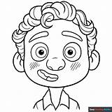 Easy Luca Coloring Page  Drawing Guides sketch template