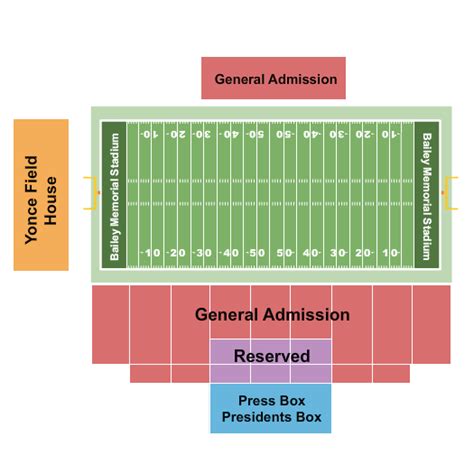 Bailey Memorial Stadium Seating Chart | Star Tickets