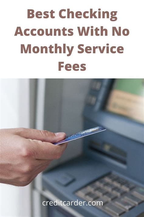 Best Checking Accounts With No Monthly Service Fees | Checking account, Accounting, Money management