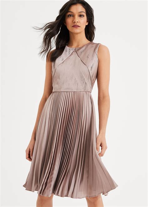 Zoey Pleated Dress | Phase Eight UK