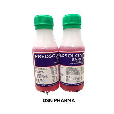 PREDSOLONE SYRUP 2.5MG/5ML - DSN Pharma SDN. BHD.