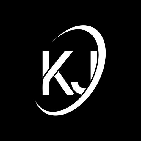 KJ logo. K J design. White KJ letter. KJ letter logo design. Initial ...