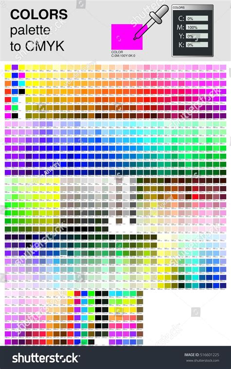 √ Neon Cmyk Color Chart