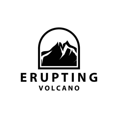 Volcano logo design inspiration natural scenery volcano eruption ...