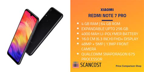 Redmi Note 7 Pro Specs And Features | SCANCOST