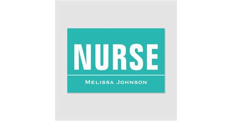 Customised Name Nurse Name Tag | Zazzle