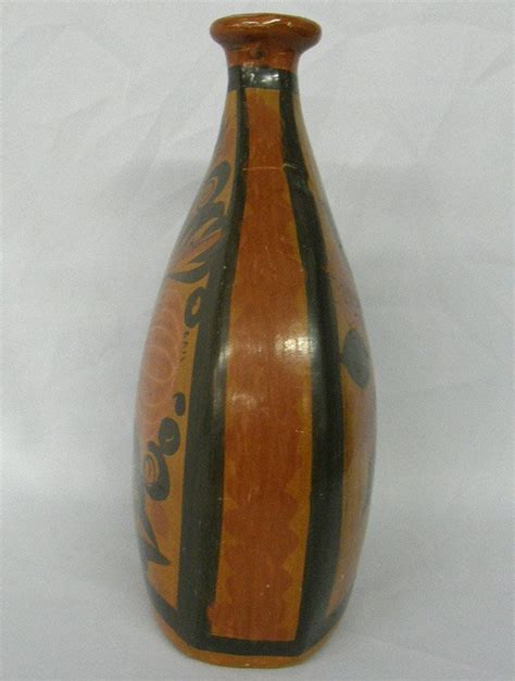 Mexican Tonala Jalisco Burnished Pottery Vase : Lot 1085