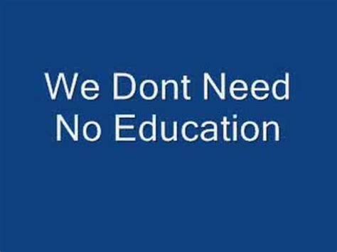 Pink Floyd - We Don't Need No Education Lyrics in Description! - YouTube