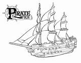 Wheel Ship Pirate Template Coloring Pages Sketch Page sketch template