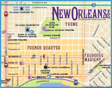 New Orleans Attractions Map