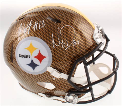 James Washington & Mason Rudolph Signed Pittsburgh Steelers Full-Size ...