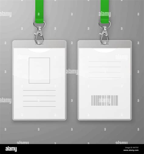 Id card front back Stock Vector Images - Alamy