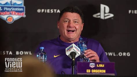 LSU Fiesta Bowl Press Conference Highlights - feat. Ed Orgeron & Joe ...