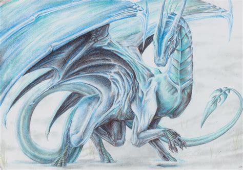 Ice Dragon Drawing at PaintingValley.com | Explore collection of Ice Dragon Drawing