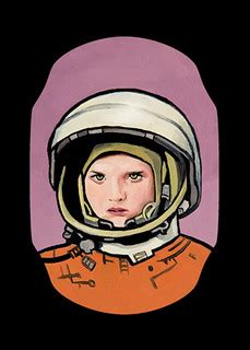 sonechka - the littlest cosmonaut - oil painting | Jesse Draper | Flickr
