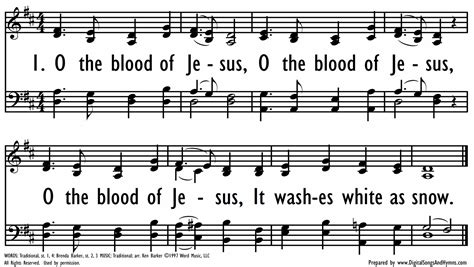 O THE BLOOD OF JESUS | Digital Songs & Hymns