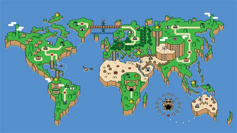 Map of the world [Mario] : r/gaming