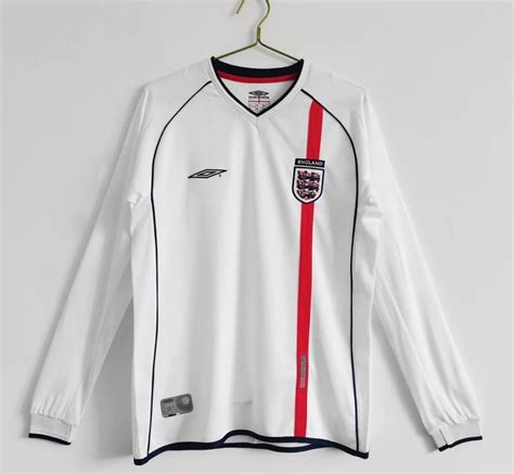 ENGLAND WORLD CUP 2002 LONG SLEEVE RETRO HOME FOOTBALL SHIRT - My Retro ...