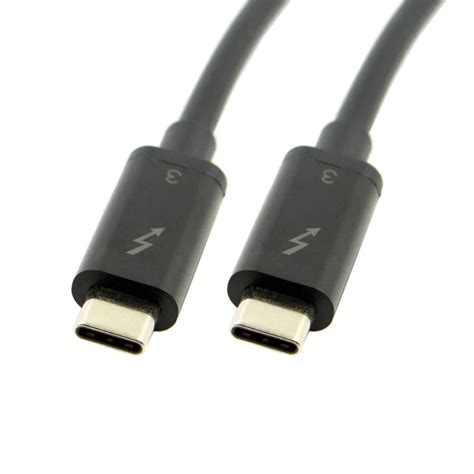 Thunderbolt 3 USB 3.1 USB C Male to Thunderbolt 3 Male 40Gbps Cable for Dell XPS13 50cm 1M 2M ...