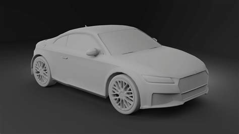 Audi TT RS game-ready model free VR / AR / low-poly 3D model | CGTrader