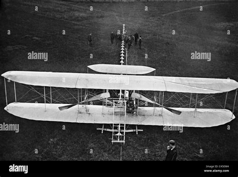 Plane of the brothers Orville and Wilbur Wright, 1909 Stock Photo ...