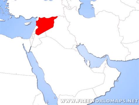 Where is Syria located on the World map?