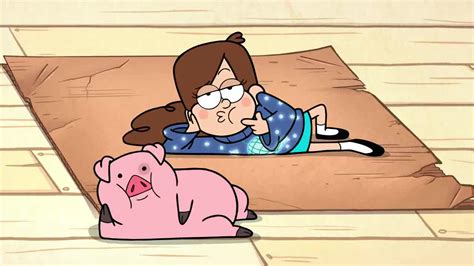 Image - S1e18 Mabel and Waddles posing.jpg - Gravity Falls Wiki