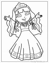 Princess Dora Coloring Pages Printable sketch template