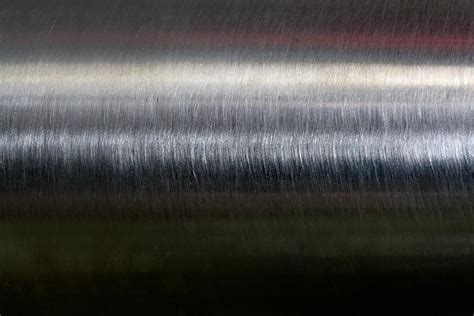 Texture of reflection on stainless steel pipe in dark room, abstract background 6989504 Stock ...