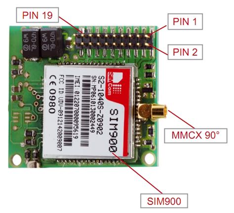 Small Breakout for SIM900 GSM Module - Open Electronics - Open Electronics