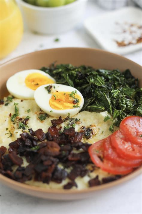 Southern Grits and Greens Breakfast Bowl - Seasoned to Taste