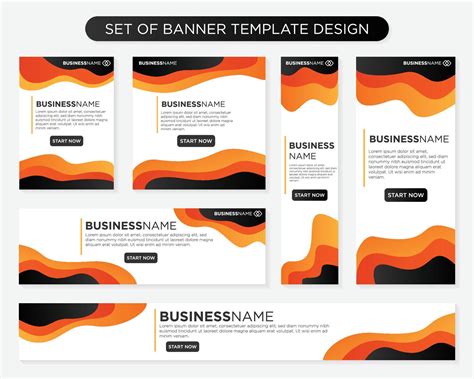 set of promotion kit banner template design with modern and minimalist ...