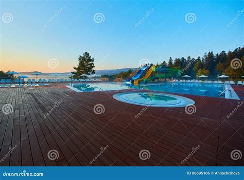 The Luxury Pool at 5 Star Hotel Stock Photo - Image of recreational ...