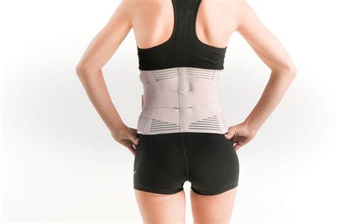 SENTEQ Women Pink Lumbar Support Belt Lumbosacral Back Brace