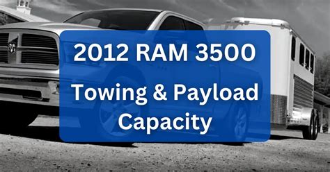 2012 RAM 3500 Towing Capacity & Payload (with Charts)