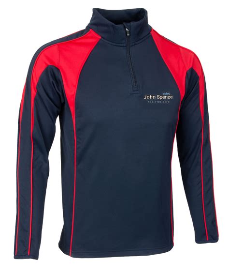 John Spence Navy/Red Contrast Outdoor 1/4 Zip Midlayer : Michael Sehgal and Sons Ltd , Buy ...