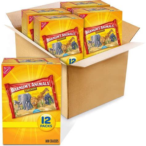 Amazon Lowest Price: 48 Count Barnum's Original Animal Crackers, 4 Boxes of 12 Snack Packs