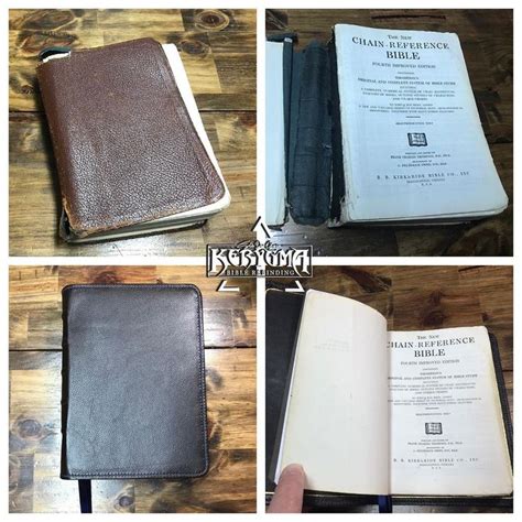 Kerygma Bible Rebinding on Instagram: “Before and after #kjv #bible #thompsonchainreferencebible ...