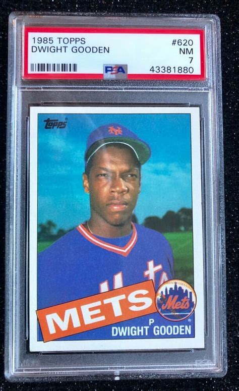 1985 Topps Dwight Gooden #620 Baseball Card New York Mets PSA 7 NM # ...