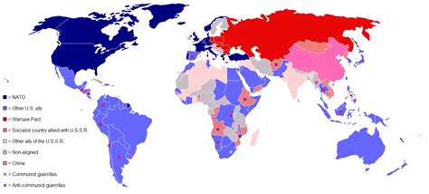 Map of the Cold War in 1980 - Vivid Maps