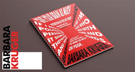 Barbara Kruger Brochure - Macro Typography :: Behance