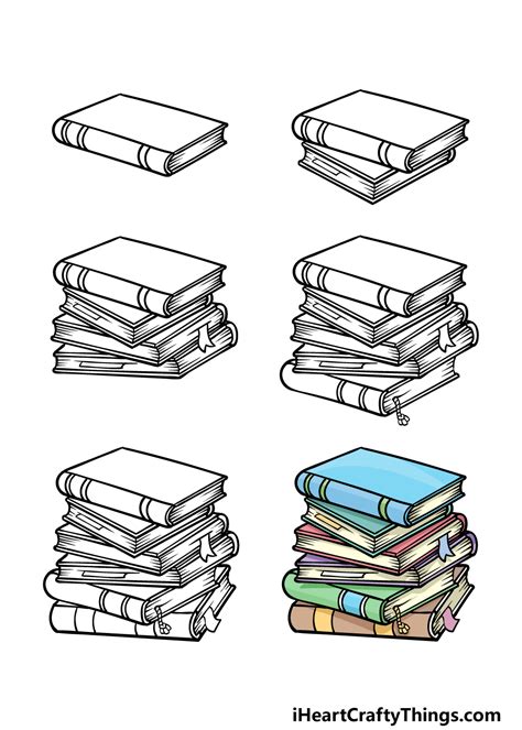 Pile Of Books Sketch