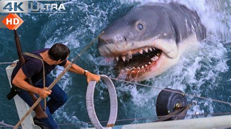 Jaws 1975 | Quint's Death | Brody Kills The Shark Scene HD - YouTube