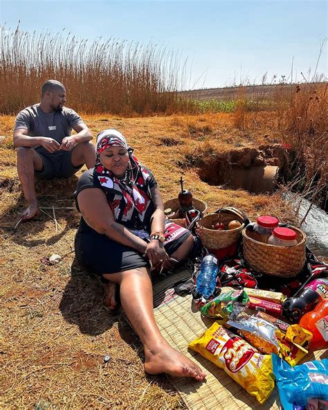 Pictures: Gogo Maweni takes her man to the river for rituals - Mbare Times