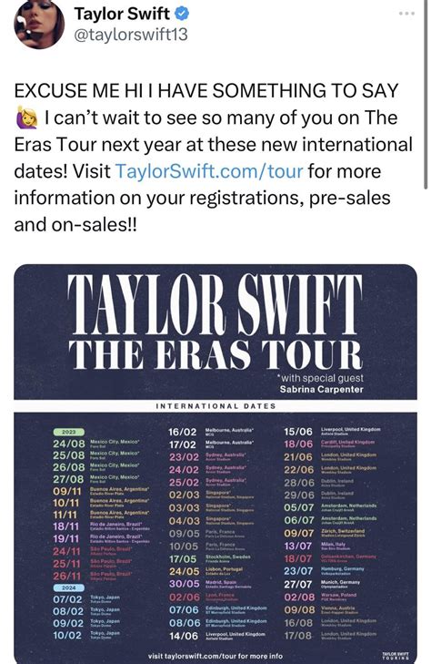 Taylor Swift Tour Schedule Examples And Forms | Images and Photos finder