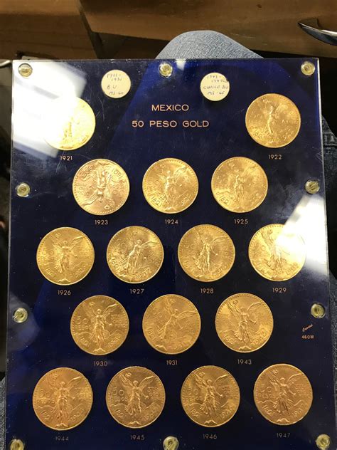 Mexico 50 pesos gold set 16 coins — Collectors Universe