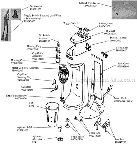 Hamilton Beach HMD200 Parts List and Diagram - (A) : eReplacementParts.com