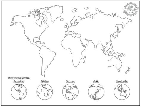 Free Printable World Map Coloring Pages | World map coloring page, Free printable world map ...