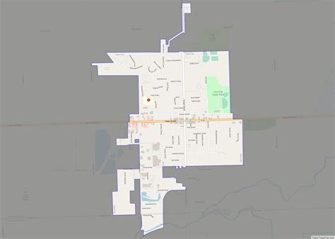Map of Cass City village