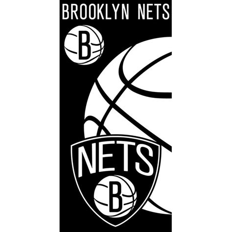 Brooklyn Nets - Large Ball Logo Velour Beach Towel | Brooklyn nets ...